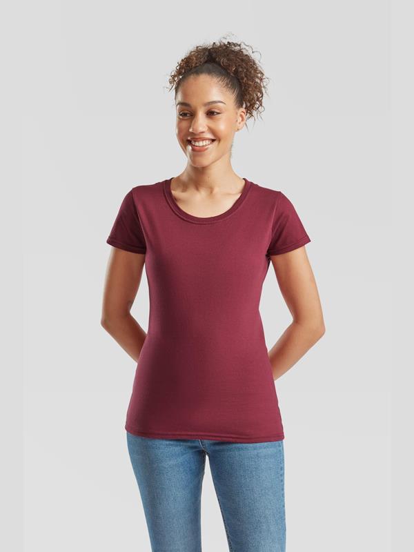Fruit Of The Loom Iconic Premium Combed 195 Regular Fit Tee Ladies