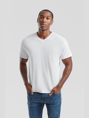 Fruit Of The Loom Original Open End 145 Regular Fit V Neck Tee Adult - Image 11