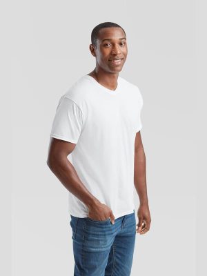 Fruit Of The Loom Original Open End 145 Regular Fit V Neck Tee Adult - Image 13