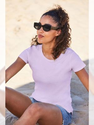 Fruit Of The Loom Iconic Combed 150 Regular Fit Tee Ladies - Image 1