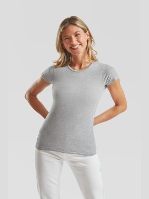 Fruit Of The Loom Iconic Combed 150 Regular Fit Tee Ladies - Image 5