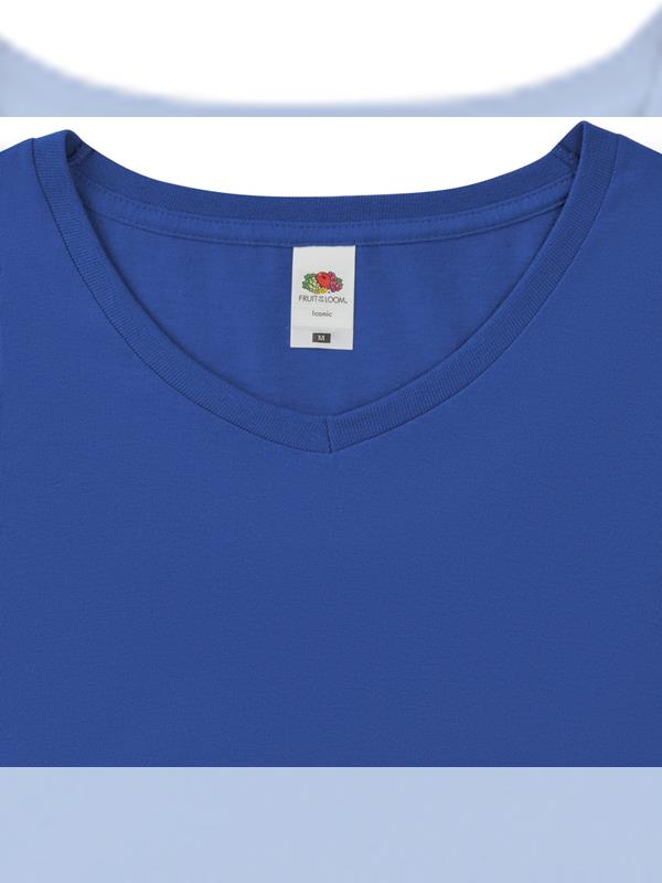 Fruit Of The Loom Iconic Combed 150 Regular Fit V Neck Tee Adult