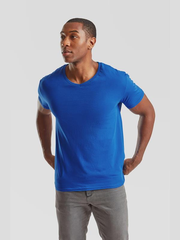 Fruit Of The Loom Iconic Combed 150 Regular Fit V Neck Tee Adult
