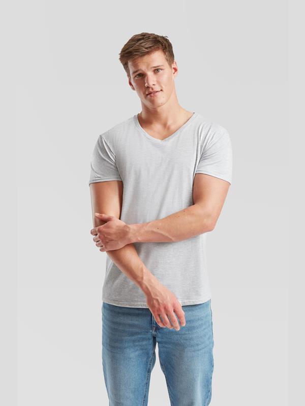 Fruit Of The Loom Iconic Combed 150 Regular Fit V Neck Tee Adult