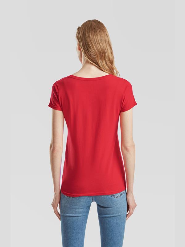 Fruit Of The Loom Iconic Combed 150 Regular Fit V Neck Tee Ladies