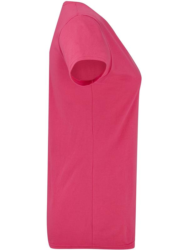 Fruit Of The Loom Iconic Combed 150 Regular Fit V Neck Tee Ladies