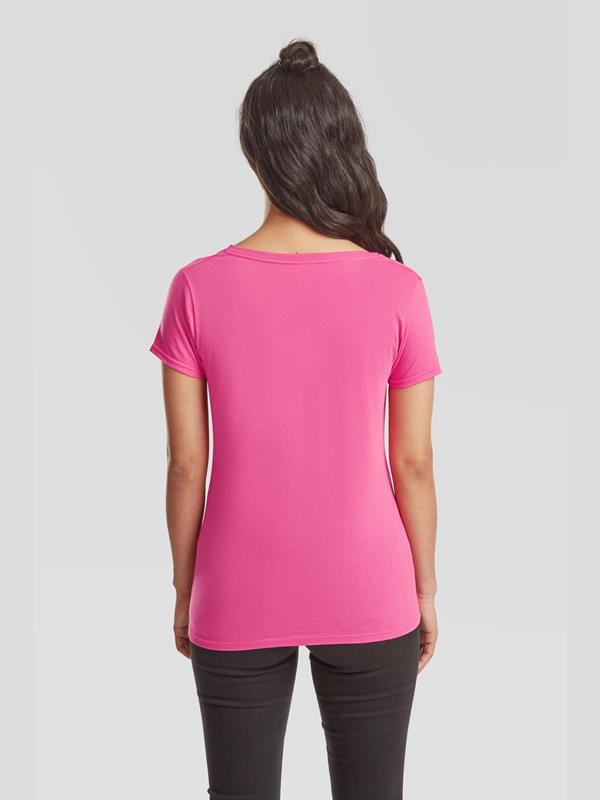 Fruit Of The Loom Iconic Combed 150 Regular Fit V Neck Tee Ladies