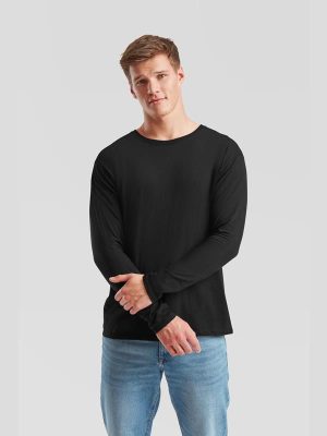 Fruit Of The Loom Iconic Combed 150 Regular Fit LS Tee Adult - Image 4