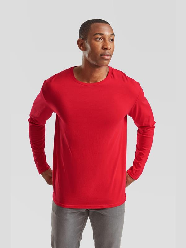 Fruit Of The Loom Iconic Combed 150 Regular Fit LS Tee Adult