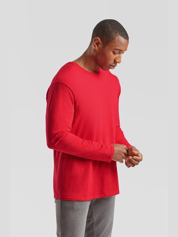 Fruit Of The Loom Iconic Combed 150 Regular Fit LS Tee Adult