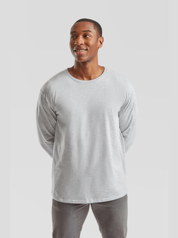 Fruit Of The Loom Iconic Combed 150 Regular Fit LS Tee Adult