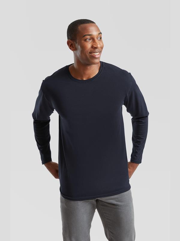 Fruit Of The Loom Iconic Combed 150 Regular Fit LS Tee Adult