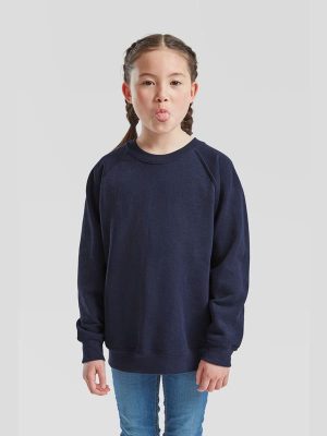 Fruit Of The Loom Classic Open End 280 Regular Fit Raglan Sweat Kids - Image 32