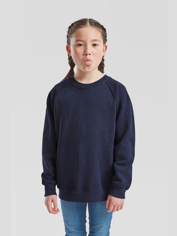 Fruit Of The Loom Classic Open End 280 Regular Fit Raglan Sweat Kids