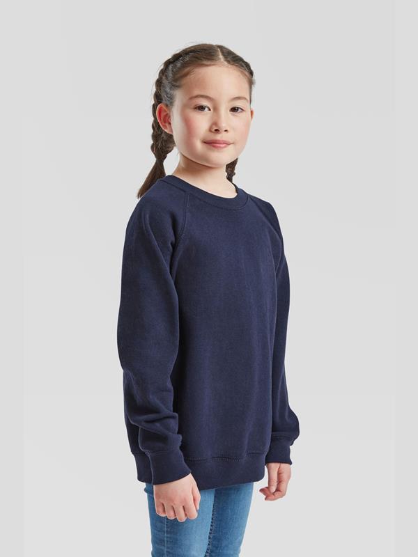 Fruit Of The Loom Classic Open End 280 Regular Fit Raglan Sweat Kids