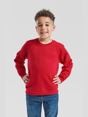 Fruit Of The Loom Classic Open End 280 Regular Fit Raglan Sweat Kids - Image 38