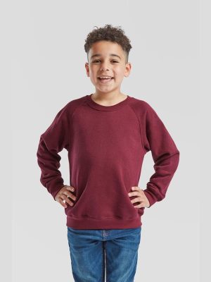 Fruit Of The Loom Classic Open End 280 Regular Fit Raglan Sweat Kids - Image 14