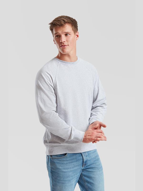 Fruit Of The Loom Lightweight Open End 240 Regular Fit Raglan Sweat Adult