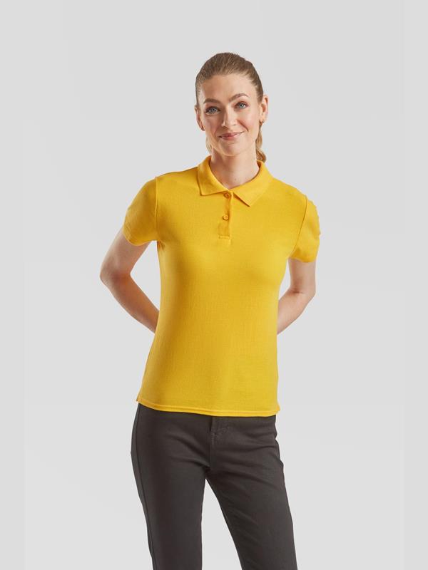 Fruit Of The Loom 6535 Open End 180 Regular Fit Polo Ladies
