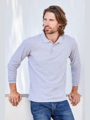 Fruit Of The Loom Premium Open End 180 Regular Fit LS Polo Adult - Image 1