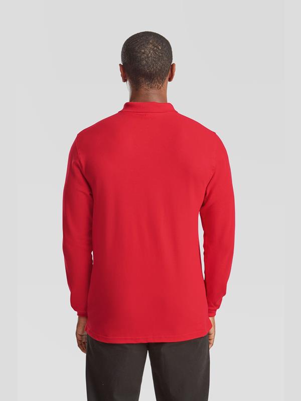 Fruit Of The Loom Premium Open End 180 Regular Fit LS Polo Adult