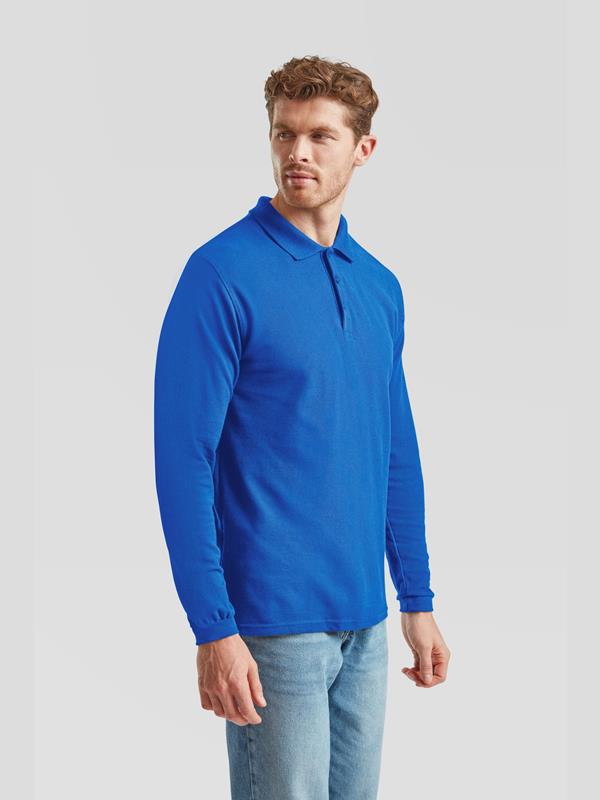 Fruit Of The Loom Premium Open End 180 Regular Fit LS Polo Adult
