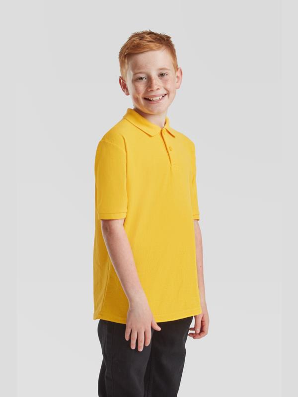 Fruit Of The Loom 6535 Open End 180 Regular Fit Polo Kids