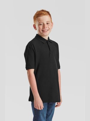 Fruit Of The Loom 6535 Open End 180 Regular Fit Polo Kids - Image 4
