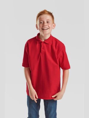 Fruit Of The Loom 6535 Open End 180 Regular Fit Polo Kids - Image 26