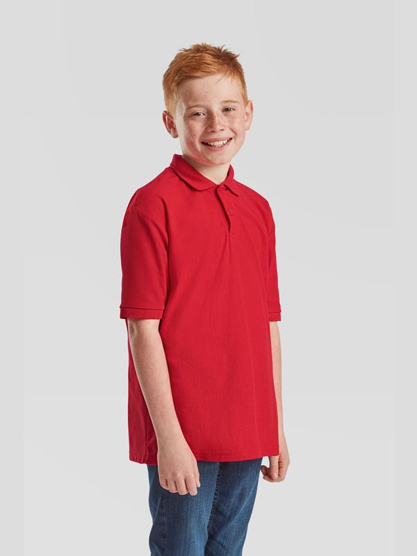 Fruit Of The Loom 6535 Open End 180 Regular Fit Polo Kids