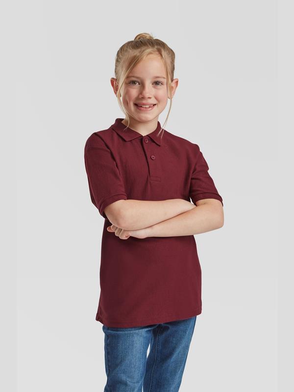 Fruit Of The Loom 6535 Open End 180 Regular Fit Polo Kids