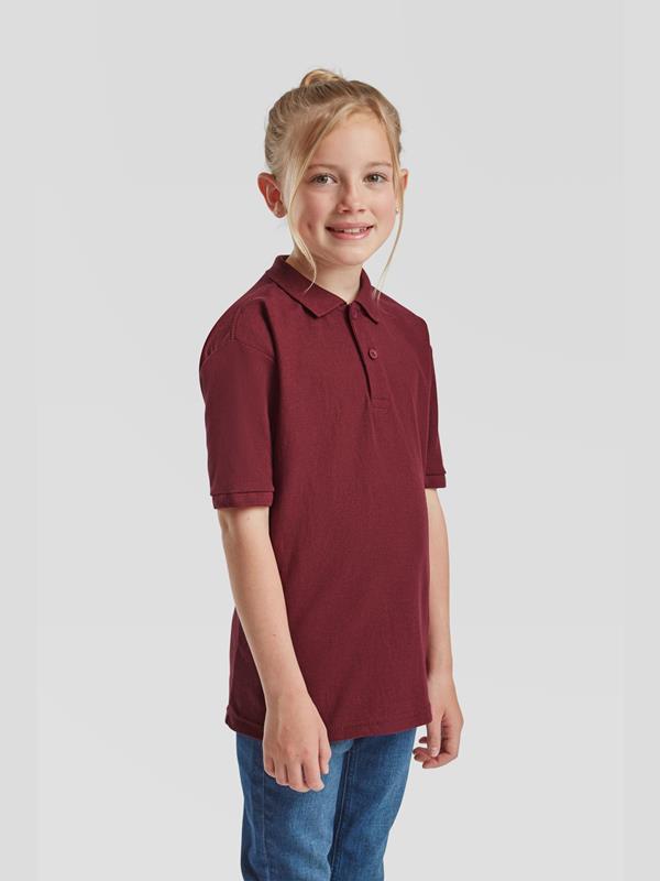 Fruit Of The Loom 6535 Open End 180 Regular Fit Polo Kids