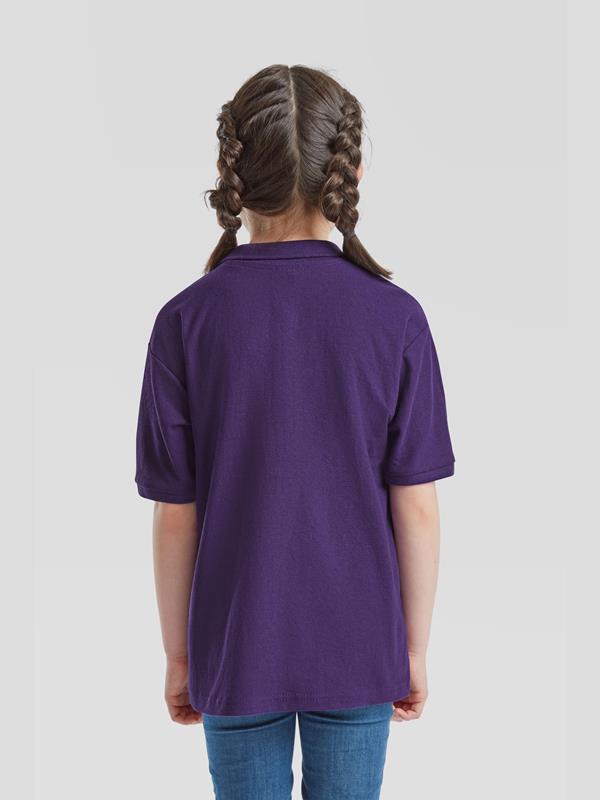 Fruit Of The Loom 6535 Open End 180 Regular Fit Polo Kids