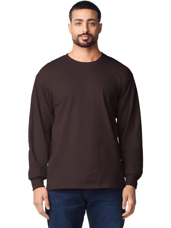 Gildan Ultra Cotton Open End 205 Regular Fit LS Tee Adult