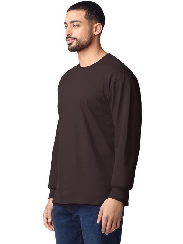 Gildan Ultra Cotton Open End 205 Regular Fit LS Tee Adult