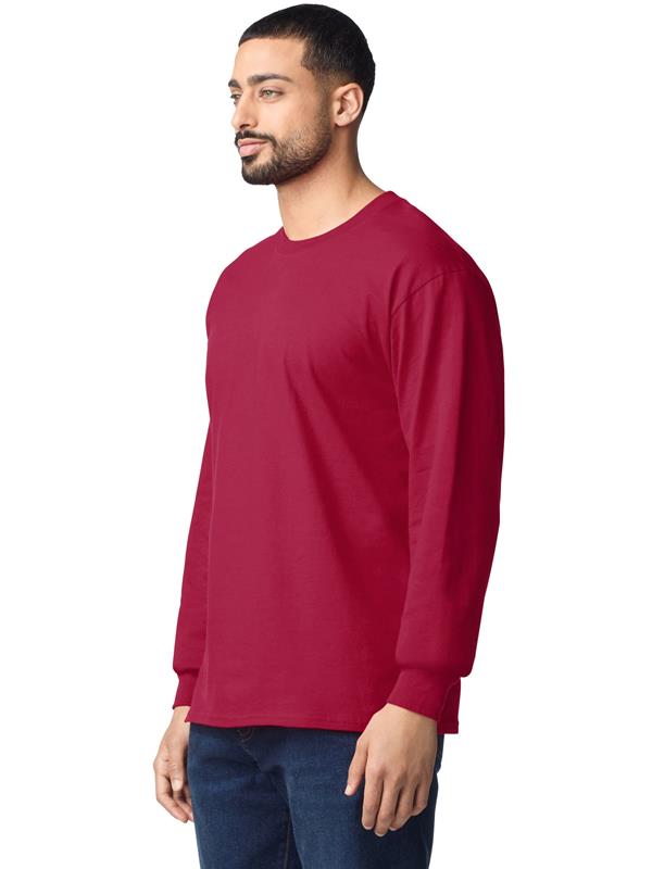 Gildan Ultra Cotton Open End 205 Regular Fit LS Tee Adult