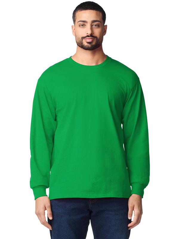 Gildan Ultra Cotton Open End 205 Regular Fit LS Tee Adult