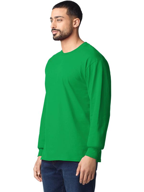 Gildan Ultra Cotton Open End 205 Regular Fit LS Tee Adult