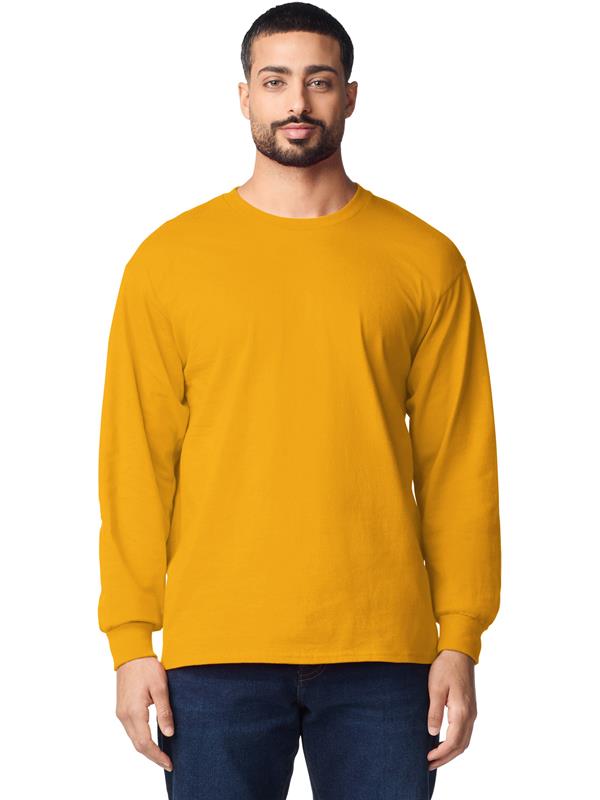 Gildan Ultra Cotton Open End 205 Regular Fit LS Tee Adult