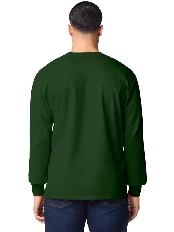 Gildan Ultra Cotton Open End 205 Regular Fit LS Tee Adult