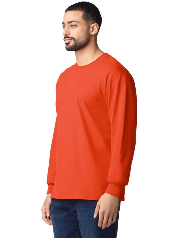 Gildan Ultra Cotton Open End 205 Regular Fit LS Tee Adult