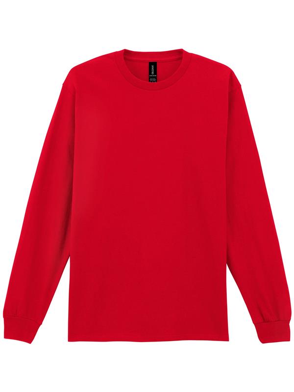 Gildan Ultra Cotton Open End 205 Regular Fit LS Tee Adult