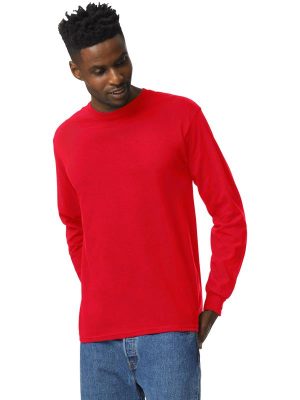 Gildan Ultra Cotton Open End 205 Regular Fit LS Tee Adult - Image 63