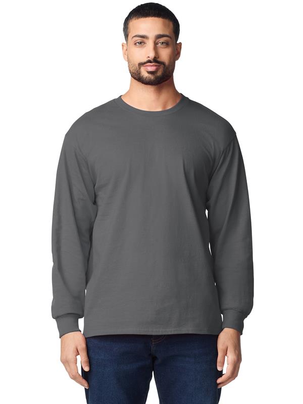 Gildan Ultra Cotton Open End 205 Regular Fit LS Tee Adult