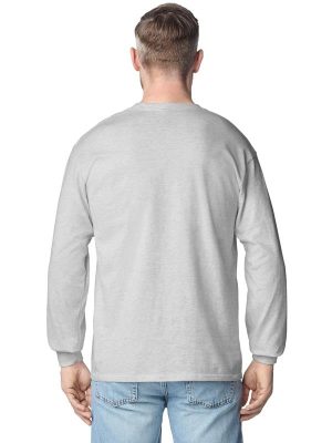 Gildan Ultra Cotton Open End 205 Regular Fit LS Tee Adult - Image 4