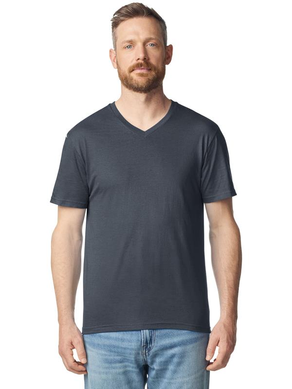 Gildan Softstyle Ringspun 150 Regular Fit V Neck Tee Adult