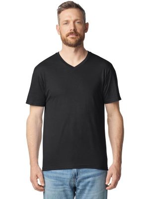 Gildan Softstyle Ringspun 150 Regular Fit V Neck Tee Adult - Image 3