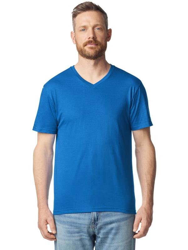 Gildan Softstyle Ringspun 150 Regular Fit V Neck Tee Adult