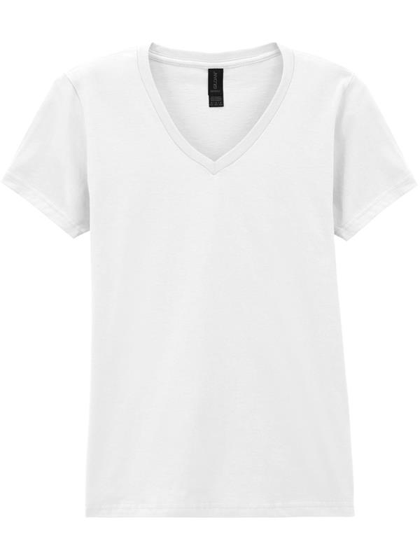 Gildan Softstyle Ringspun 150 Regular Fit V Neck Tee Ladies