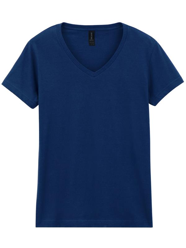 Gildan Softstyle Ringspun 150 Regular Fit V Neck Tee Ladies